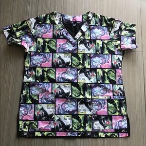 Disney villains scrub top